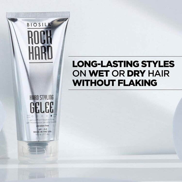 BIOSILK Rock Hard | Hard Styling Gelee - Extreme Hold and Long-Lasting Control