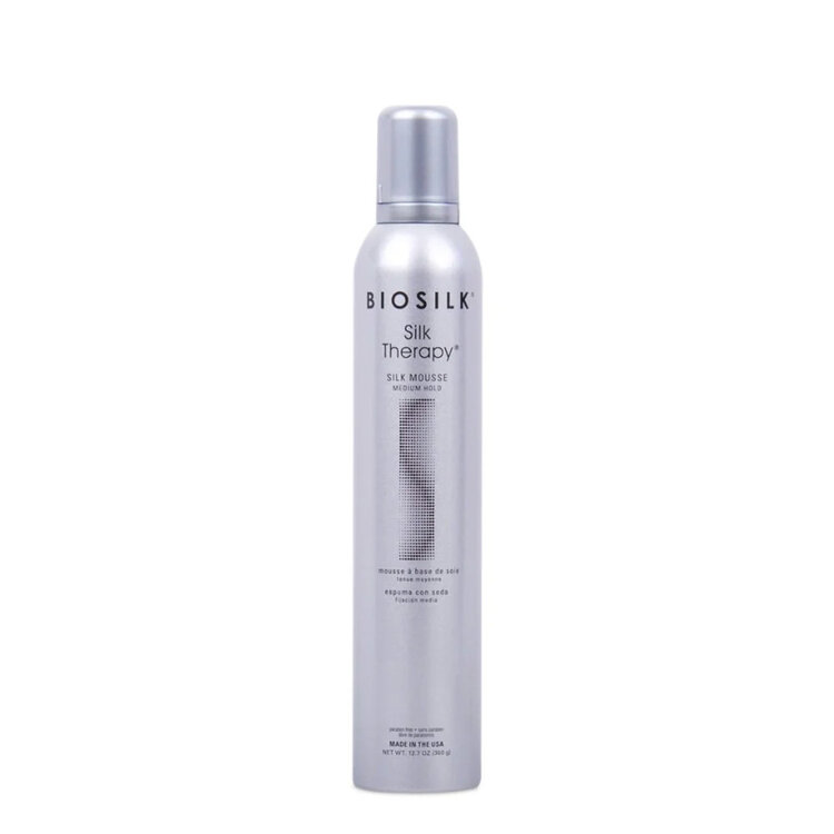 BIOSILK Silk Therapy | Mousse Coiffante - Fixation moyenne et volume soyeux