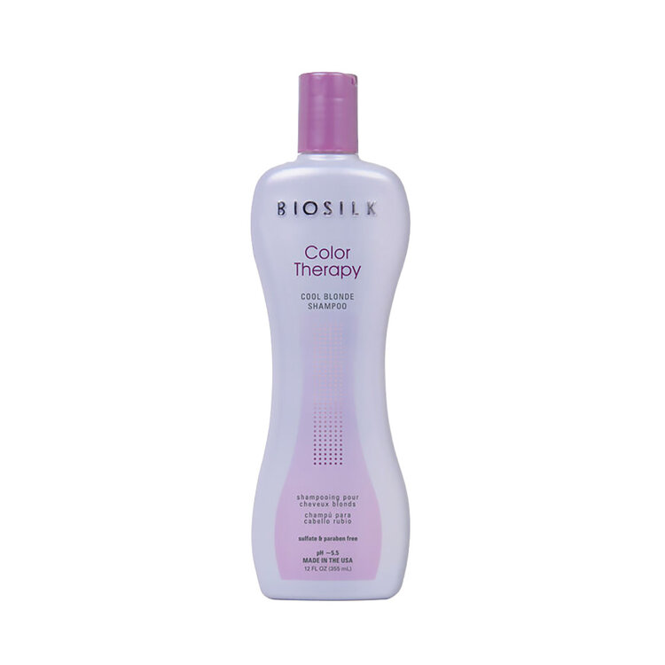 BIOSILK Color Therapy | Cool Blonde Shampooing - Neutralise les reflets jaunes et ravive les blonds