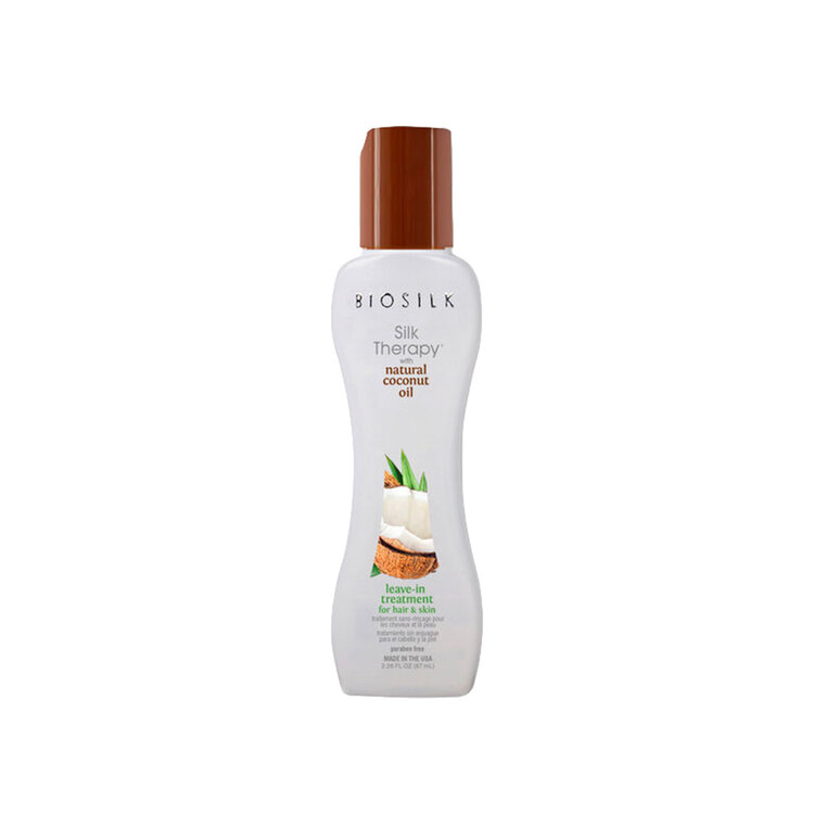 BIOSILK Silk Therapy | Organic Coconut Oil - Leave-In Treatment for Hydration and Shine