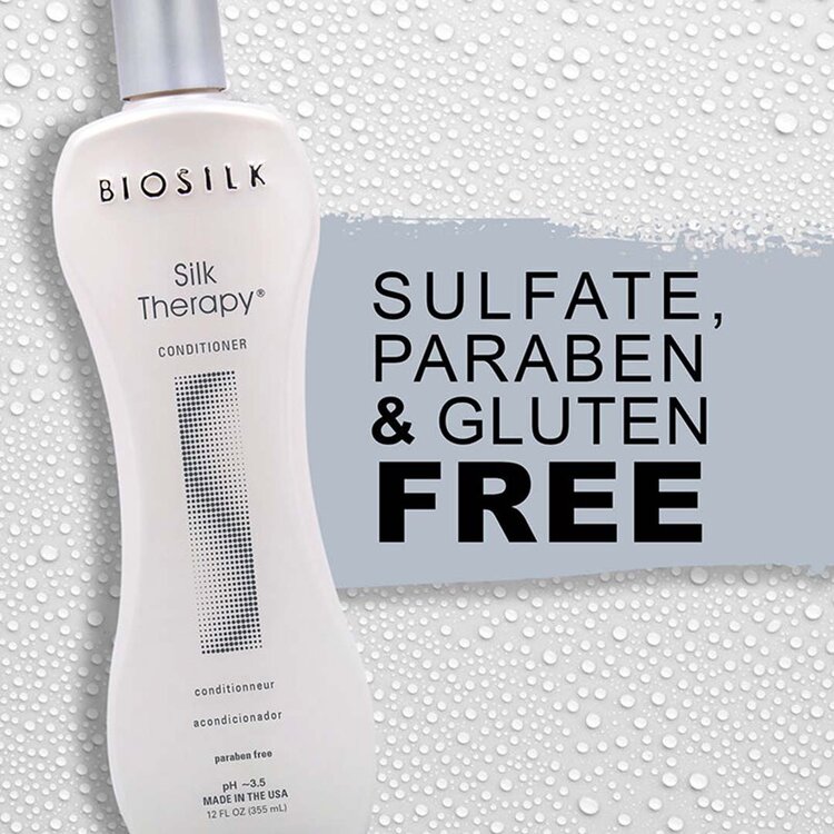 BIOSILK Silk Therapy | Conditionneur - Hydrate, démêle et apporte douceur soyeuse
