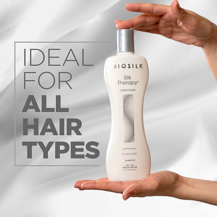 BIOSILK Silk Therapy | Conditionneur - Hydrate, démêle et apporte douceur soyeuse
