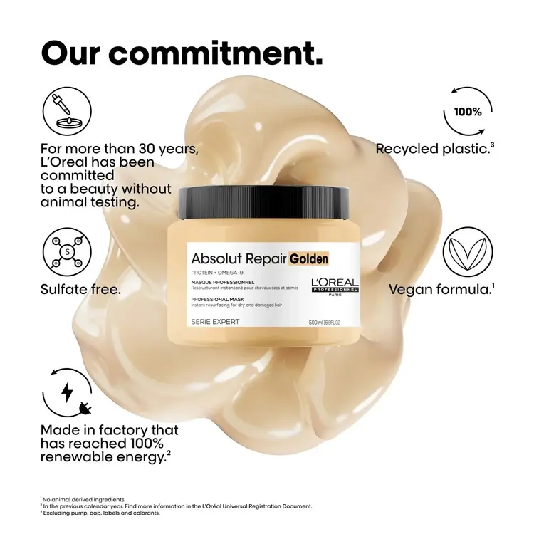 L'ORÉAL PROFESSIONNEL Absolut Repair Omega-9 | Golden Masque - Intense Repair And Deep Nourishment (250ml/8.5oz)