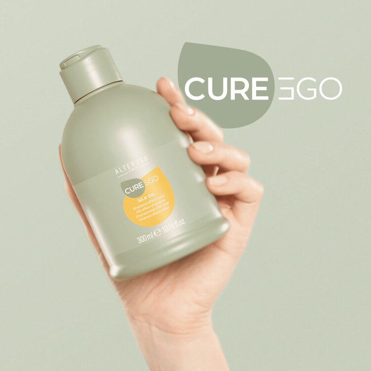 ALTER EGO Curego | Silk Oil | Silk Effect Shampoo - Gently Cleanses for Soft, Shiny, Silky Hair