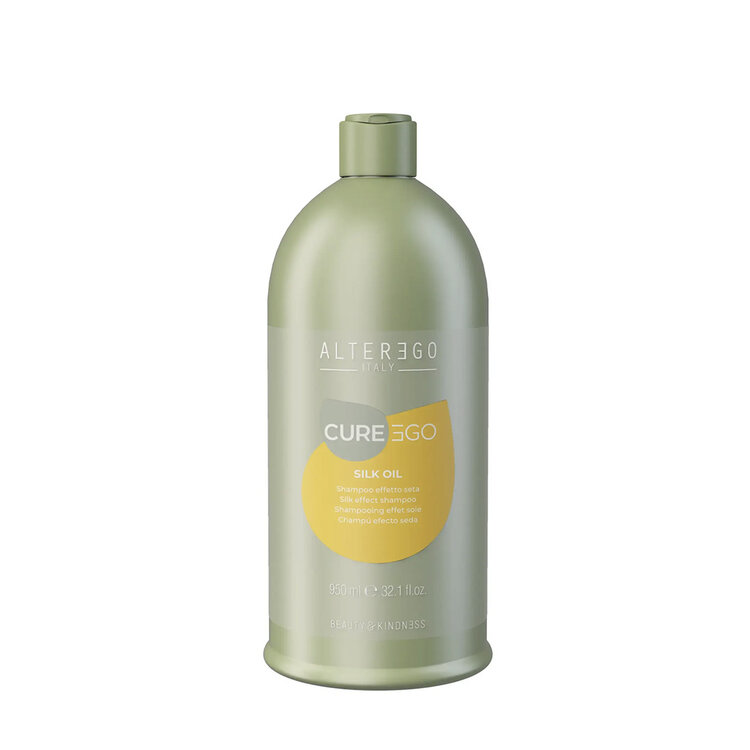 ALTER EGO Curego | Silk Oil | Silk Effect Shampoo - Gently Cleanses for Soft, Shiny, Silky Hair