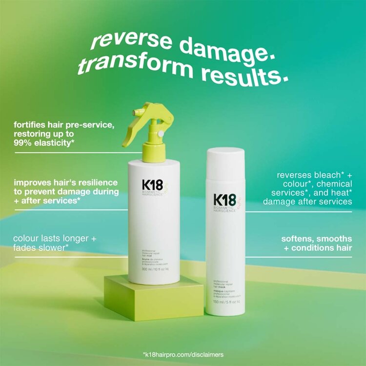 K18 Biomimetic Hairscience Professional Molecular Repair Hair Mist - Pre-Service Strengthening Treatment