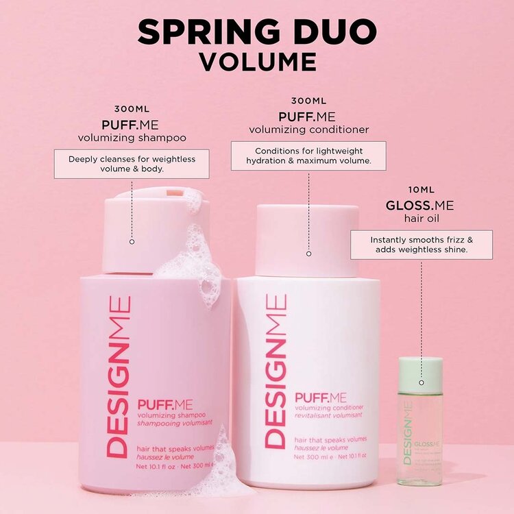 DESIGN.ME Puff.Me | Ensemble Volume | Coffret Printemps 2026 - Coffret volumisant pour cheveux plus denses et légers