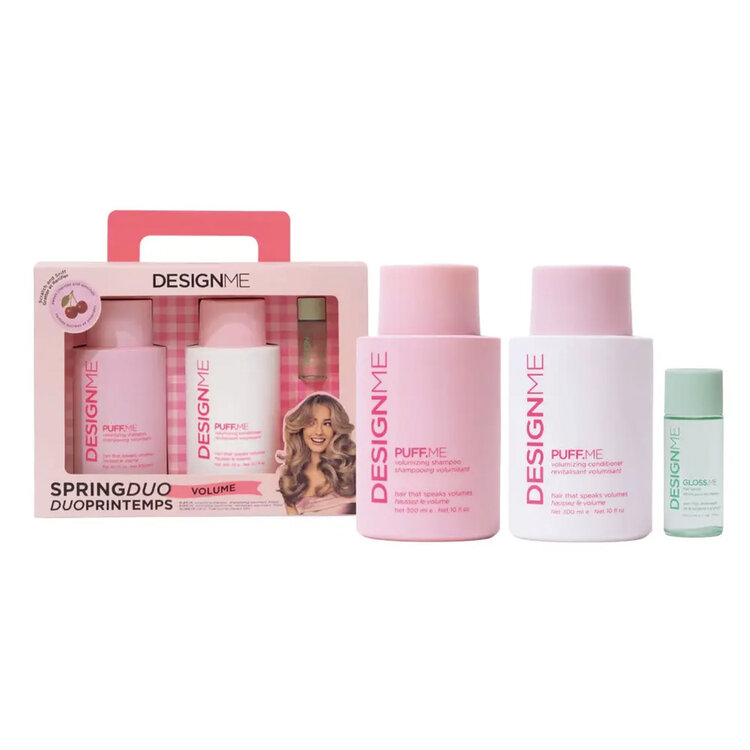 DESIGN.ME Puff.Me | Ensemble Volume | Coffret Printemps 2026 - Coffret volumisant pour cheveux plus denses et légers