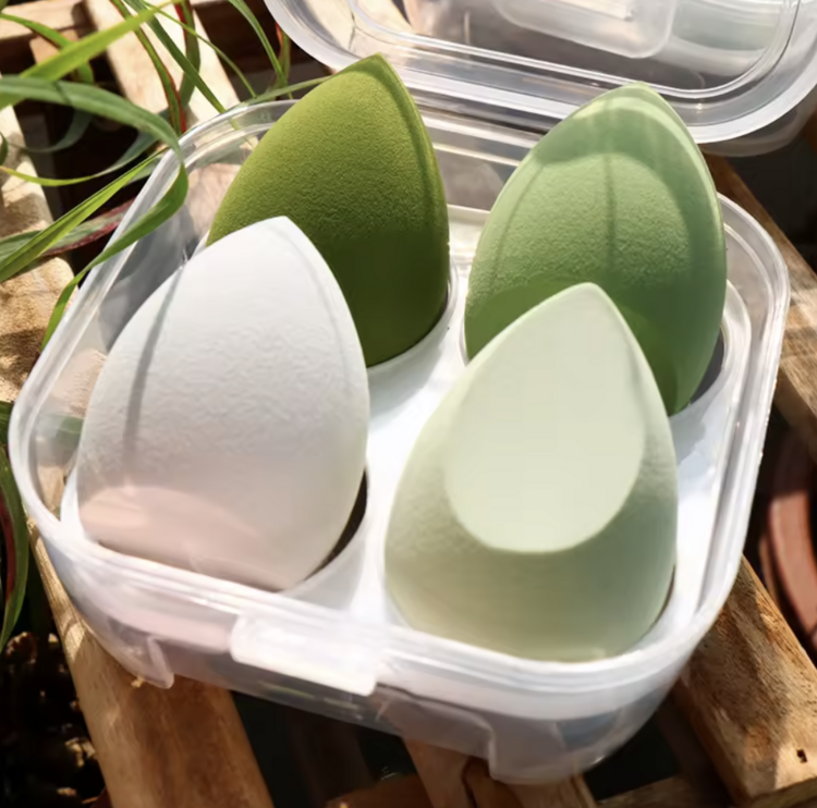Beauty Accessory | Industria Makeup Sponges – 4 Color Box for Smooth Application