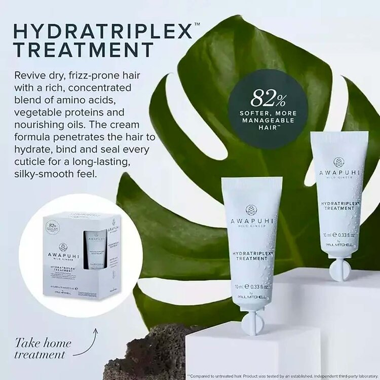 AWAPUHI Wild Ginger Hydratriplex Treatment - Intensive Hydrating Hair Treatment