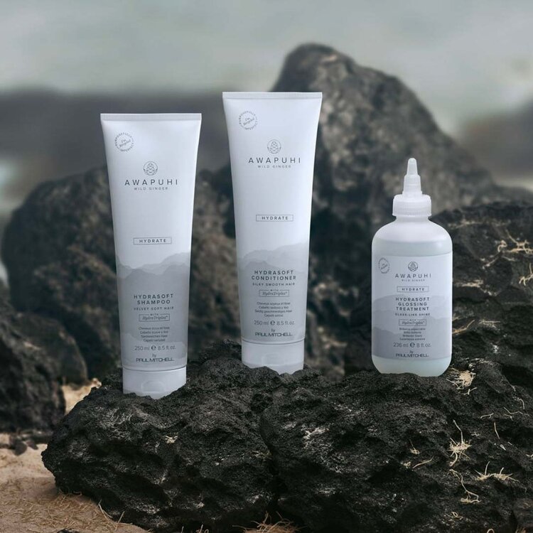 AWAPUHI Wild Ginger Hydrasoft Glossing Treatment - Hydrating Shine Enhancing Treatment