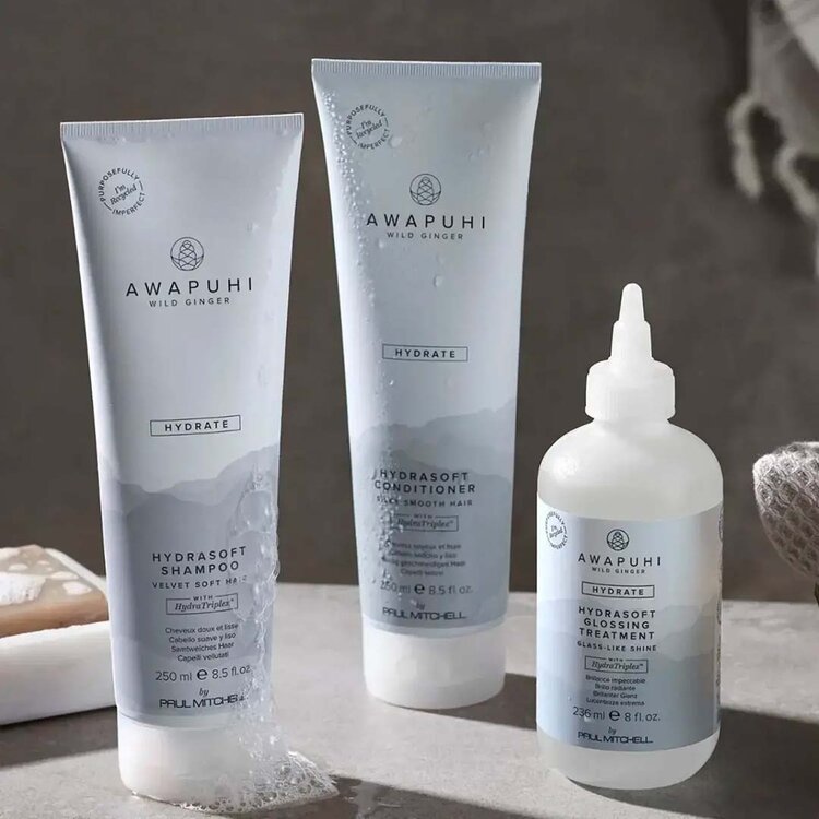 AWAPUHI Wild Ginger Hydrasoft Glossing Treatment - Hydrating Shine Enhancing Treatment