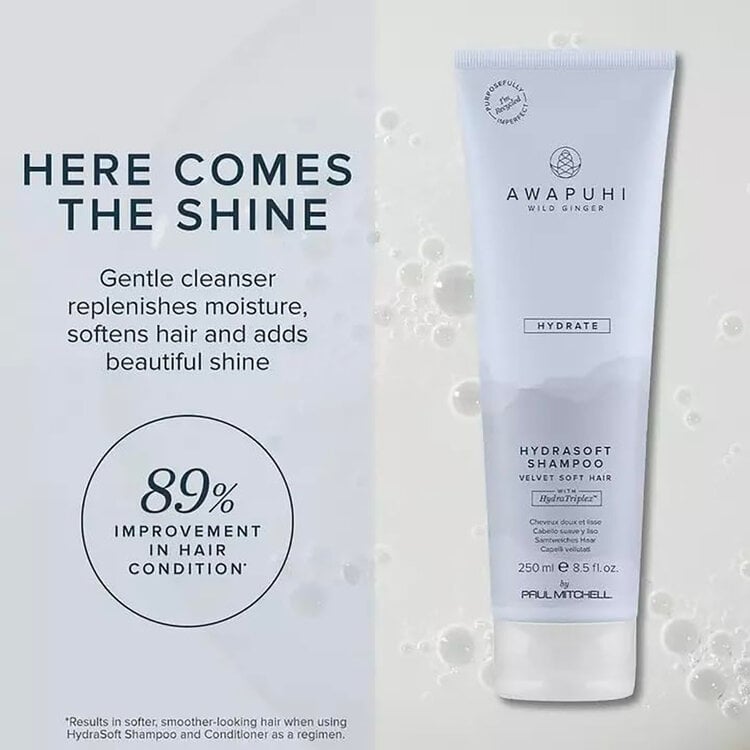 AWAPUHI Wild Ginger Hydrasoft Shampoo - Shampooing Hydratant Douceur et Brillance