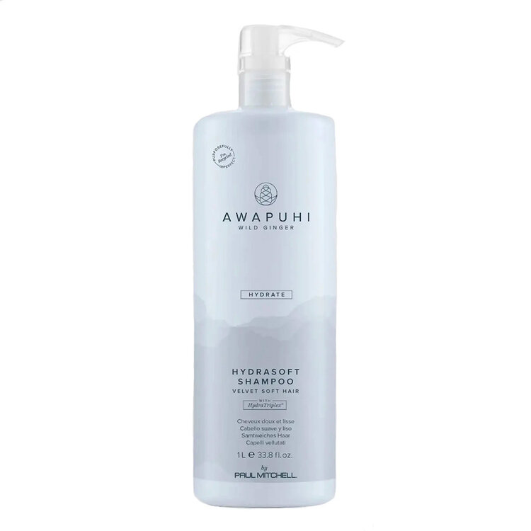 AWAPUHI Wild Ginger Hydrasoft Shampoo - Hydrating Shampoo for Soft, Shiny Hair