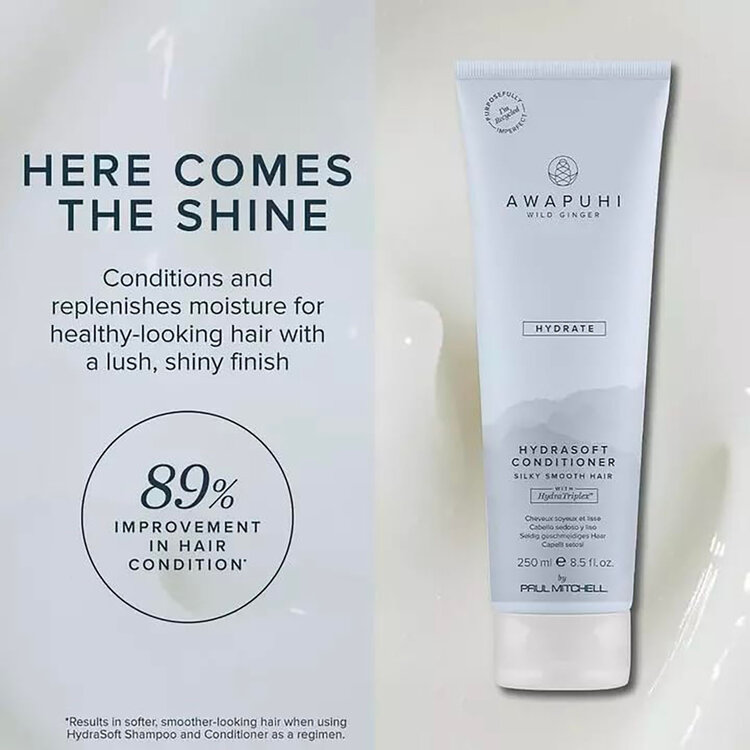 AWAPUHI Wild Ginger Hydrasoft Conditioner - Revitalisant Hydratant Douceur et Brillance