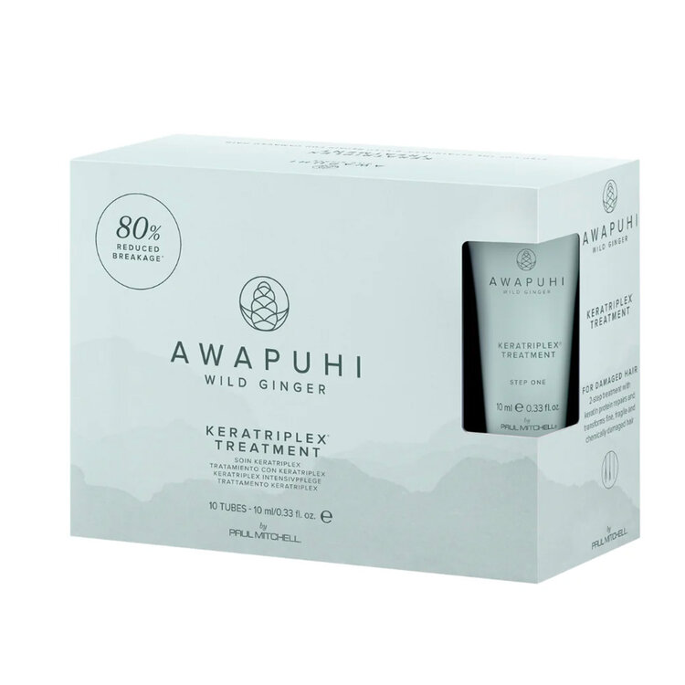 AWAPUHI Wild Ginger 2-Step Keratriplex Treatment - Professional Two-Step Hair Repair Treatment