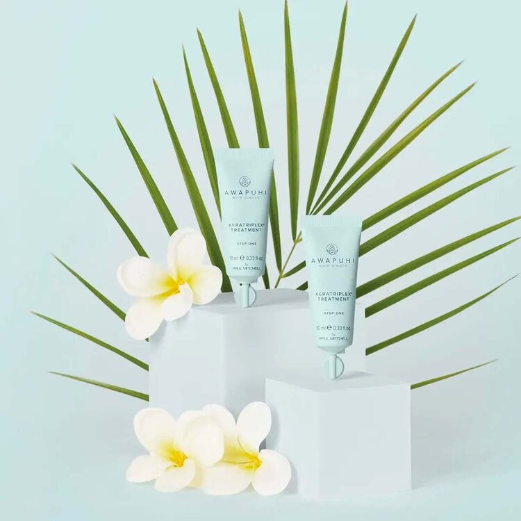 AWAPUHI Wild Ginger 2-Step Keratriplex Treatment - Professional Two-Step Hair Repair Treatment