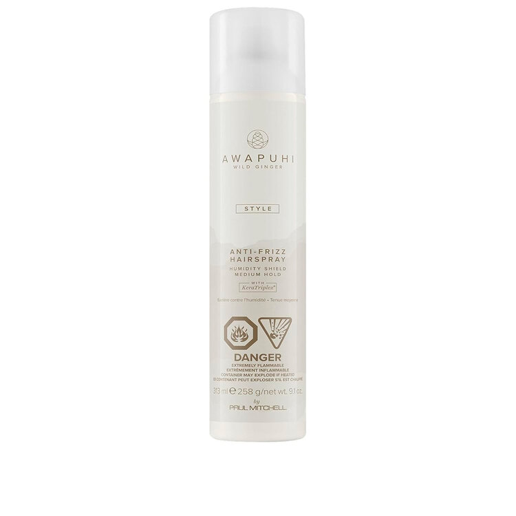 AWAPUHI Wild Ginger Style | Anti-Frizz Hairspray - Flexible Hold Humidity-Resistant Hairspray