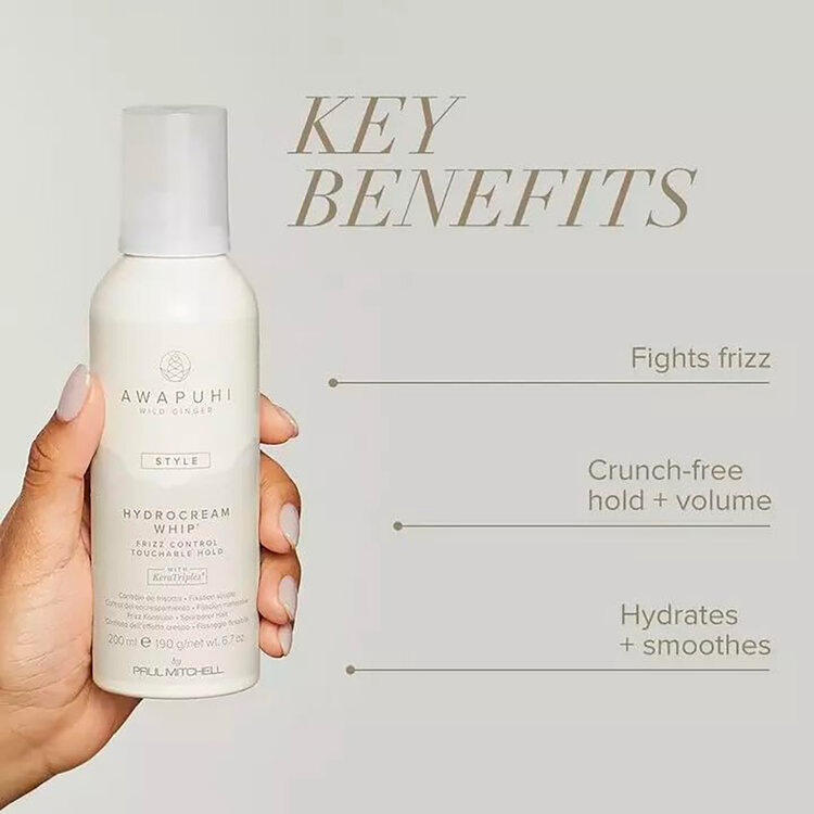 AWAPUHI Wild Ginger Style | Hydrocream Whip - Crème Coiffante Hydratante et Définition Souple