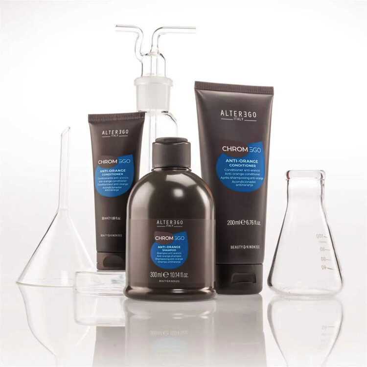 ALTER EGO Chromego | Shampooing Anti-Orange – Neutralisation des Reflets Cuivrés