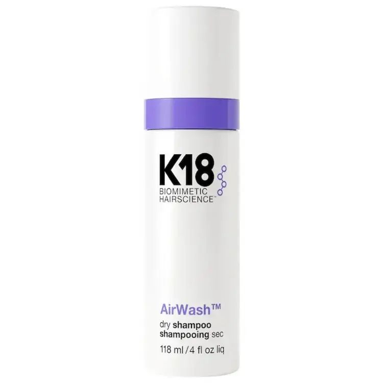 K18 Biomimetic Hairscience AirWash | Dry Shampoo – Lightweight waterless root refresher (118ml/4oz)