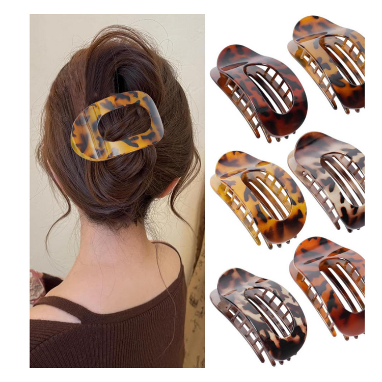 INDUSTRIA Accessories | Oval Half Hair Clip - Half-Up Styling Clip
