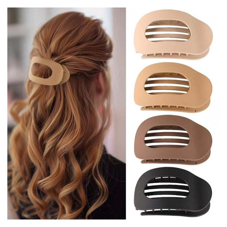 INDUSTRIA Accessories | Oval Half Hair Clip - Half-Up Styling Clip