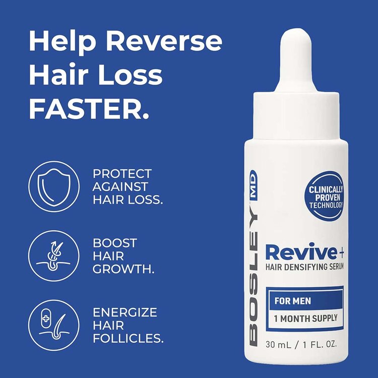 Revive+ | Sérum Densifiant pour Homme — Aide à Améliorer la Densité des Cheveux Clairsemés