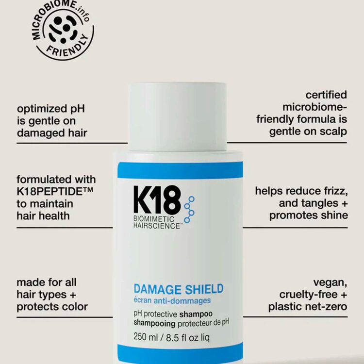 K18 Biomimetic Hairscience Damage Shield | pH Protective Shampoo (930ml/31.5oz)