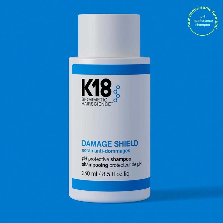 K18 Biomimetic Hairscience Damage Shield | pH Protective Shampoo (250ml/8.5oz)