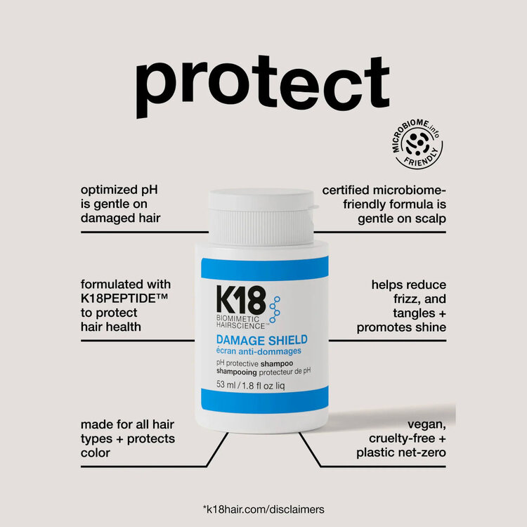 K18 Biomimetic Hairscience Damage Shield | pH Protective Shampoo (*53ml/1.8oz)