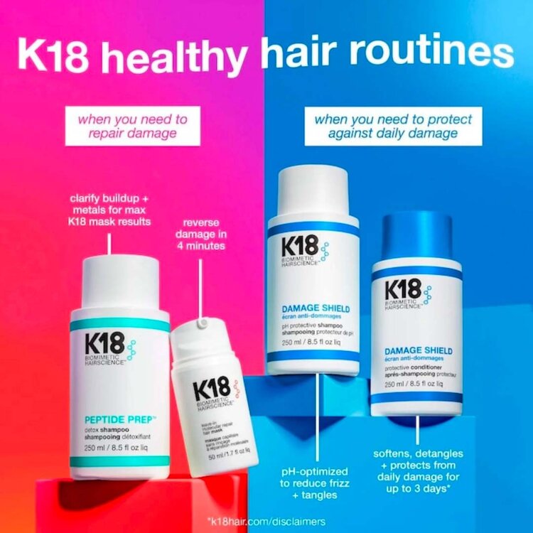 K18 Biomimetic Hairscience Damage Shield | pH Protective Conditioner  (250ml/8.5oz)