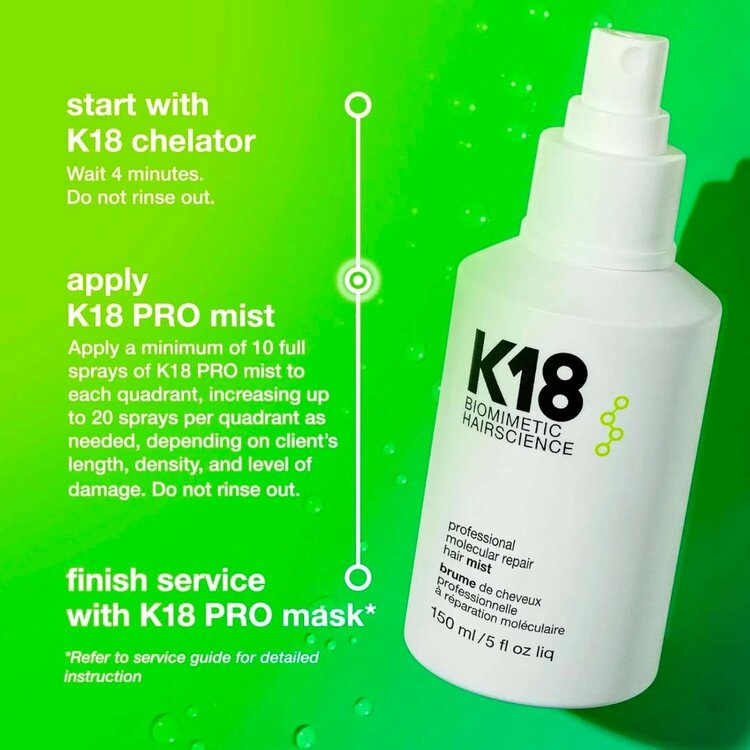 K18 Biomimetic Hairscience Brume de Cheveux Professionnelle à Réparation Moléculaire  (150ml/5oz)