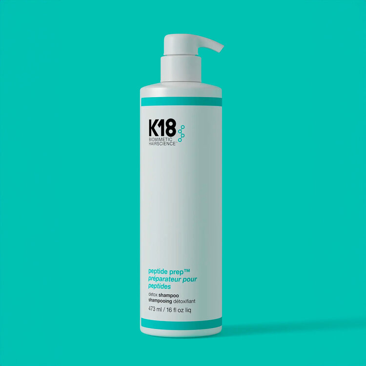 K18 Biomimetic Hairscience Peptide Prep | Shampooing Détoxifiant (473ml/16oz)