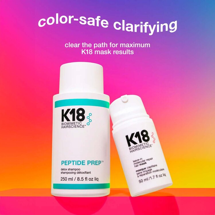 K18 Biomimetic Hairscience Peptide Prep | Shampooing Détoxifiant (250ml/8.5oz)