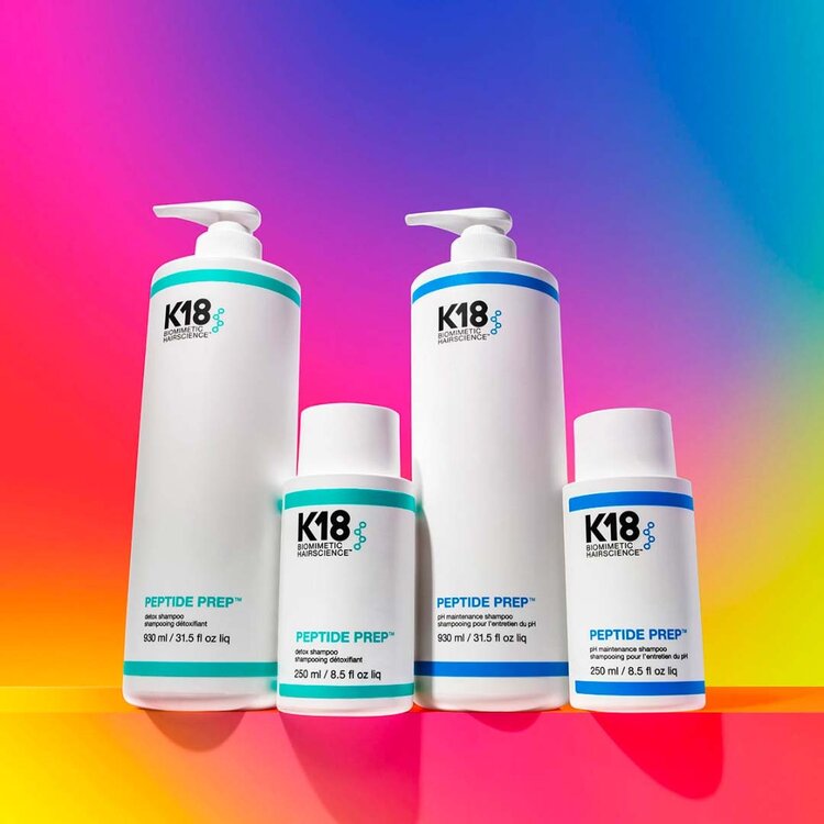 K18 Biomimetic Hairscience Peptide Prep | Shampooing Détoxifiant (250ml/8.5oz)
