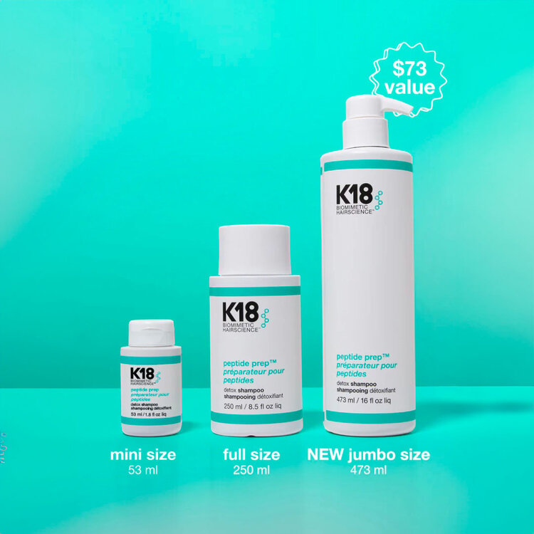 K18 Biomimetic Hairscience Peptide Prep | Shampooing Détoxifiant (*53ml/1.8oz)