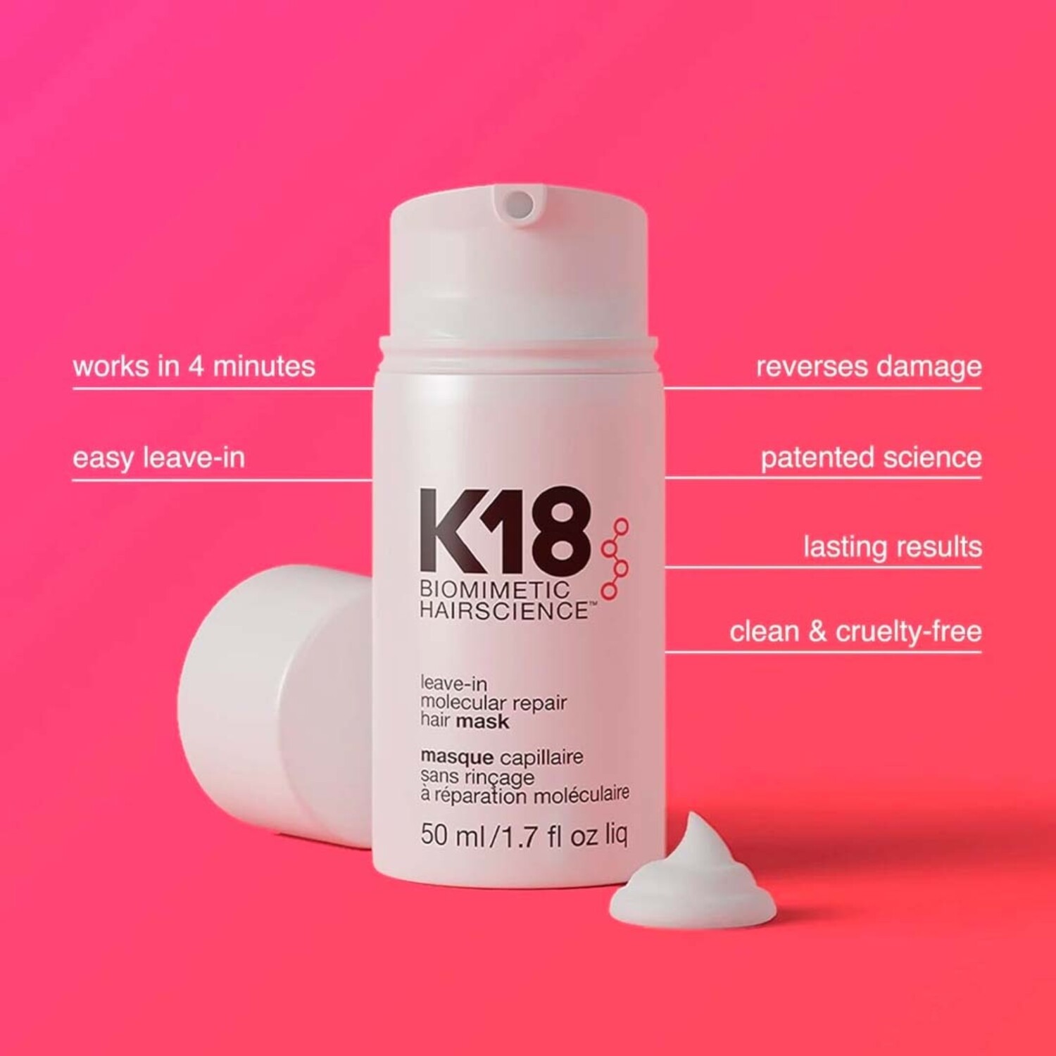 K18 | Leave-In Hair Mask - Industria Coiffure Hair Products