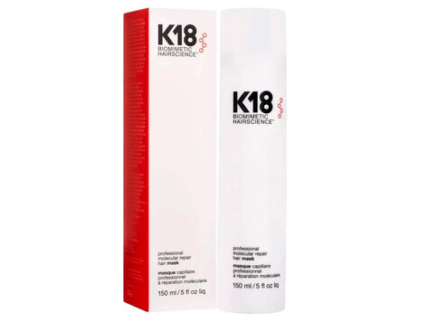 K18 Biomimetic Hairscience Masque Capillaire Réparation Moléculaire Sans Rinçage (150ml/5oz)