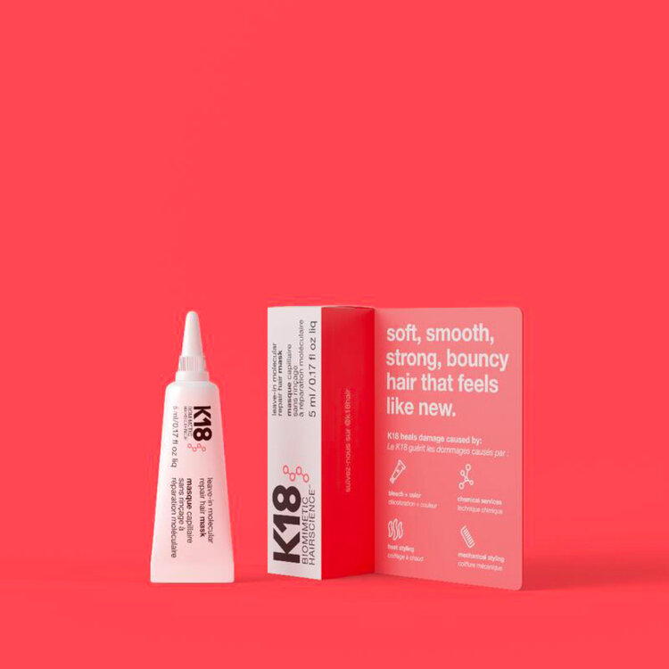 K18 Biomimetic Hairscience  Leave-in Molecular Repair Hair Mask (*5ml/0.17oz)