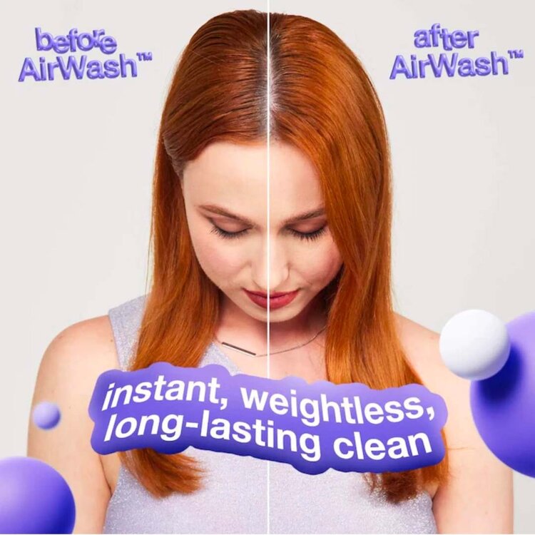 K18 Biomimetic Hairscience AirWash | Shampooing Sec – Nettoyant léger sans eau pour rafraîchir les racines (118ml/4oz)