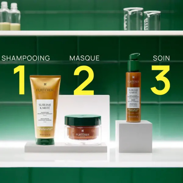 René FURTERER Paris Sublime Karité | Crème Lissante - Soin Sans Rinçage pour Cheveux Très Secs