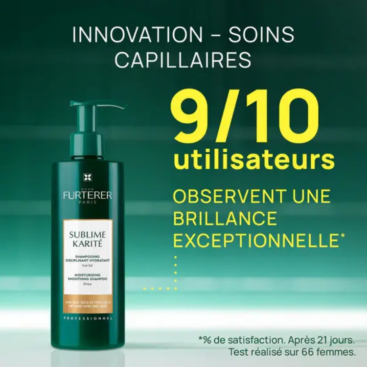 René FURTERER Paris Sublime Karité | Shampooing Hydratant - Soin Disciplinant pour Cheveux Secs