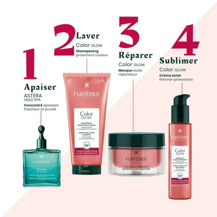 René FURTERER Paris Color Glow | Masque Éclat - Soin Réparateur pour Cheveux Colorés
