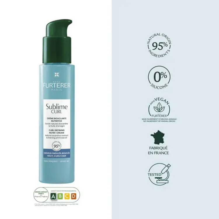 René FURTERER Paris Sublime Curl | Crème Bouclante Nutritive - Nourrit Et Définit Les Boucles (100ml/3.3oz)