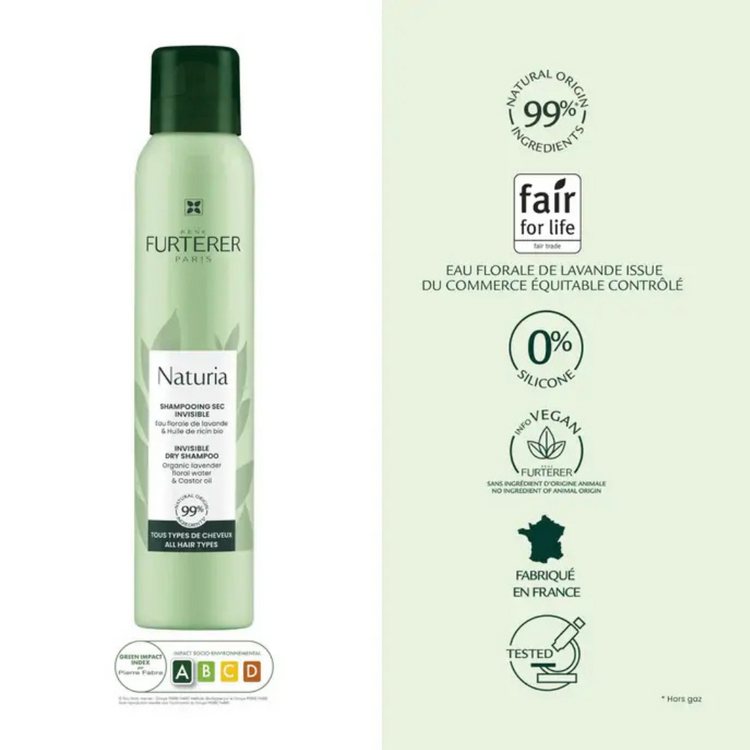 René FURTERER Paris Naturia | Invisible Dry Shampoo - Instant Hair Refresh