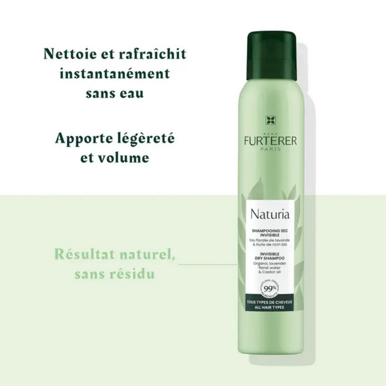 René FURTERER Paris Naturia | Shampooing Sec - Nettoyage Invisible et Fraîcheur