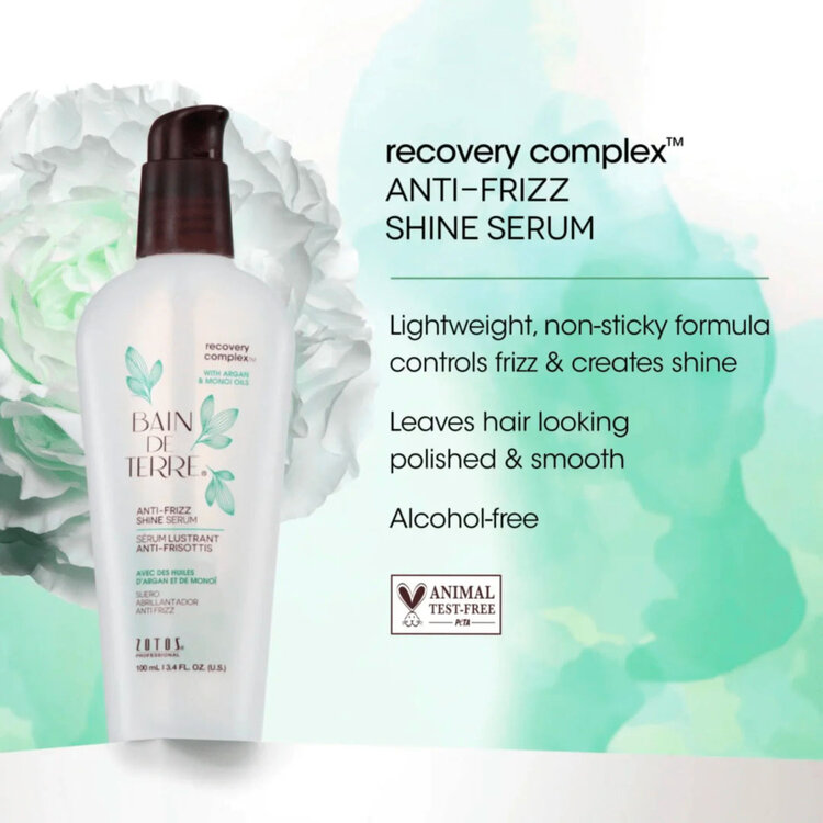 Recovery Complex | Bain de Terre Anti-Frizz Shine Serum - Smoothing serum that controls frizz and adds silky shine