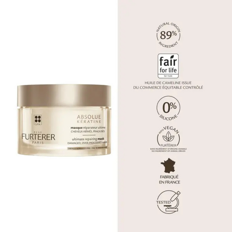 René FURTERER Paris Absolue Kératine | Repairing Mask - Normal to Fine Hair
