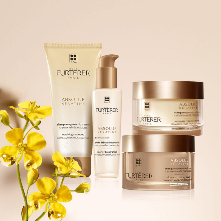 René FURTERER Paris Absolue Kératine | Masque Réparateur - Cheveux Normaux à Fins